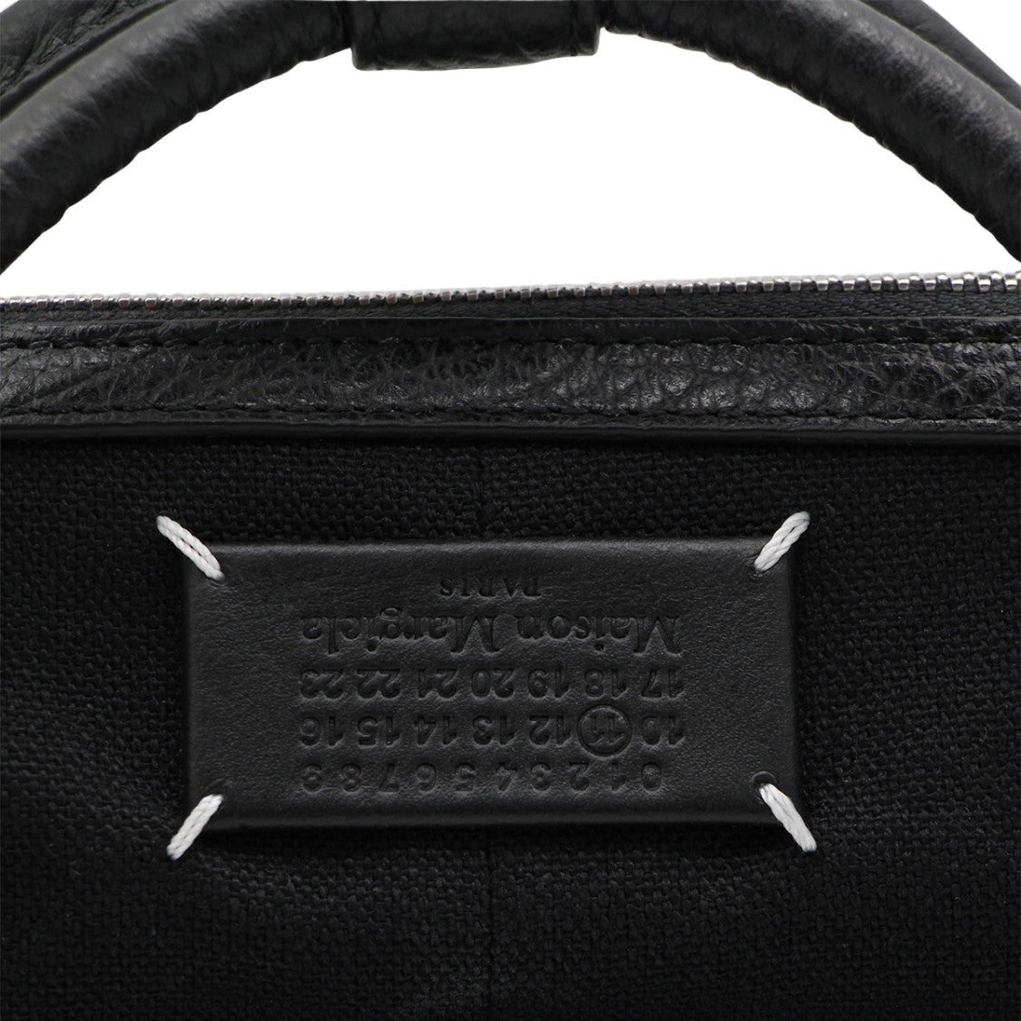 Maison Margiela Structured Handbag With Textured Leather