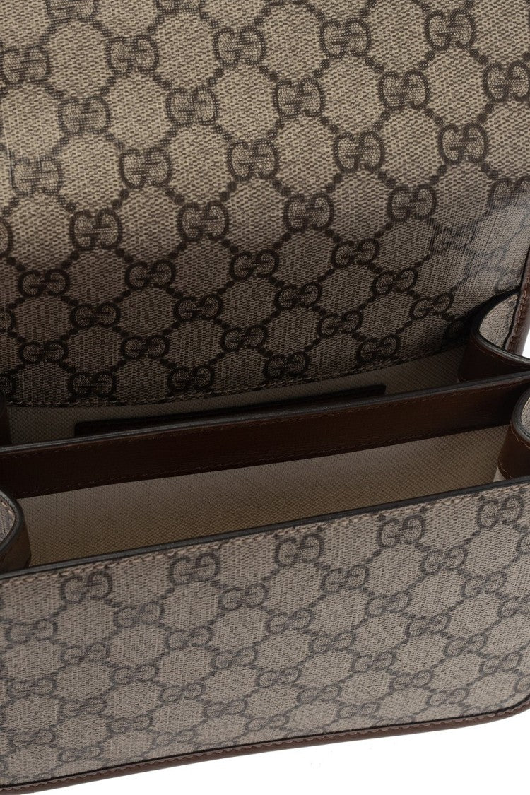 Gucci Structured Shoulder Bag With Signature Gg Emblem