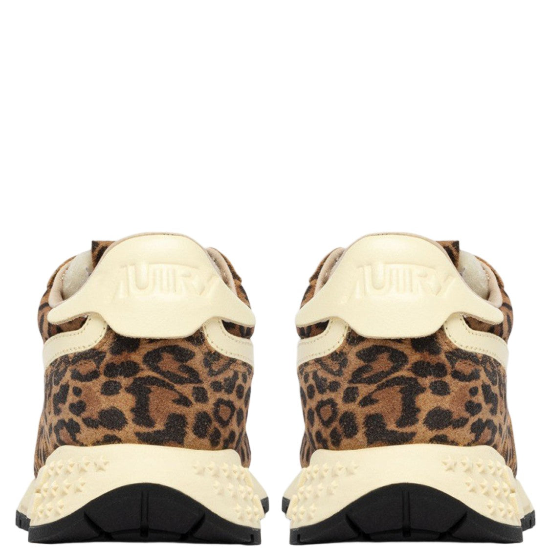 Autry Reelwind Low Leather Sneakers With Animal Print