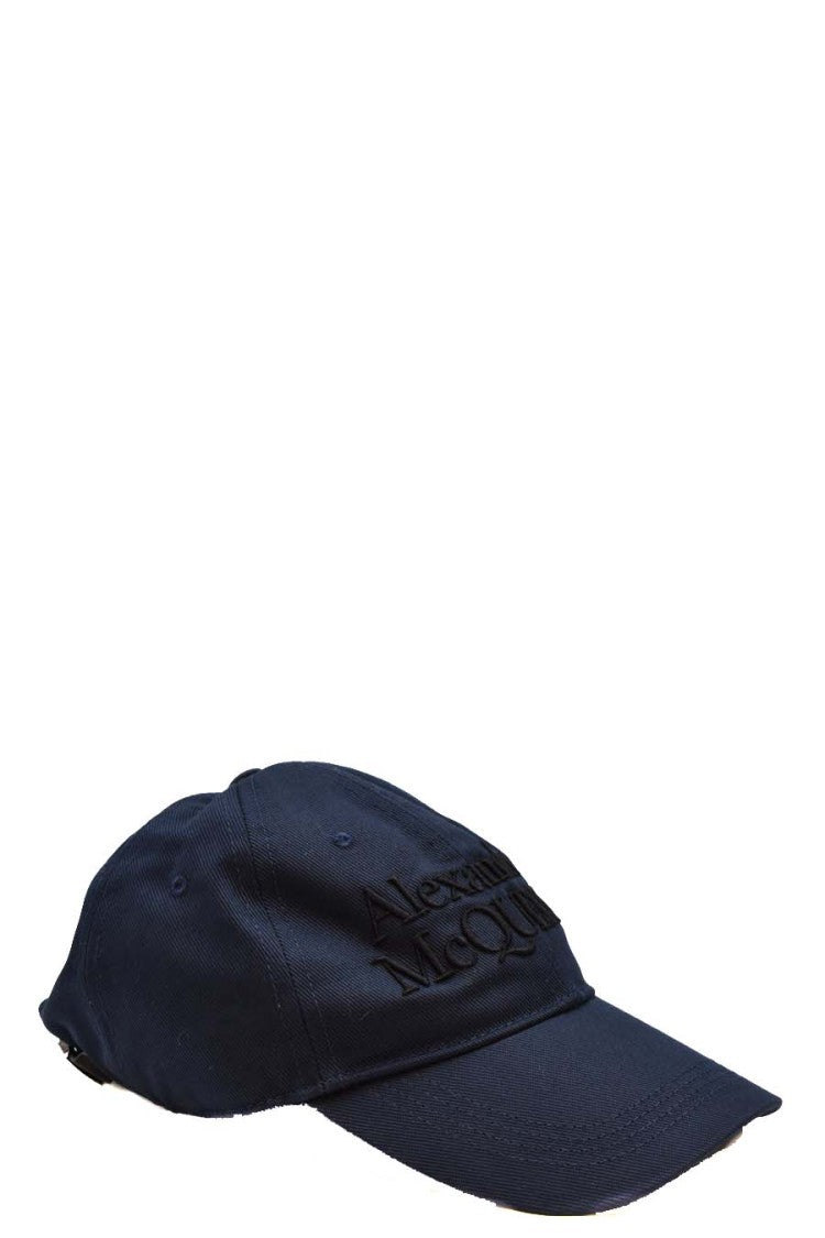 Alexander Mcqueen Blue Logo Hat