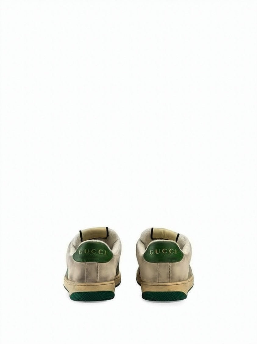 Gucci Distressed Gg Monogram Canvas Sneakers