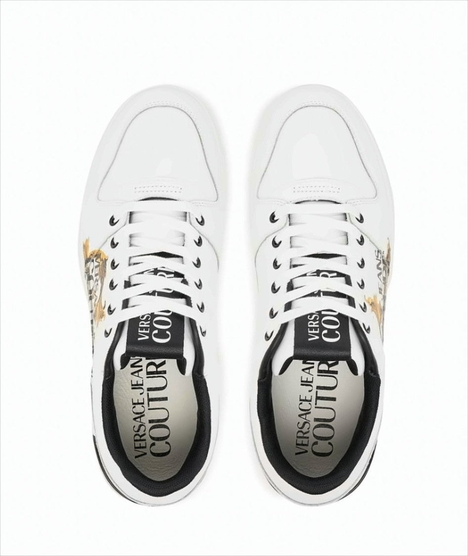 Versace Low-Top Black And Gold Sneakers