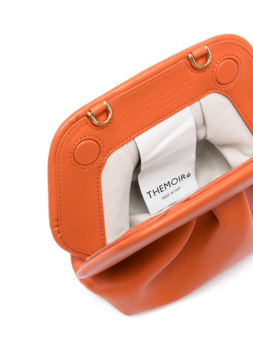 Themoirè Sculptural Orange Vegan Fabric Bag