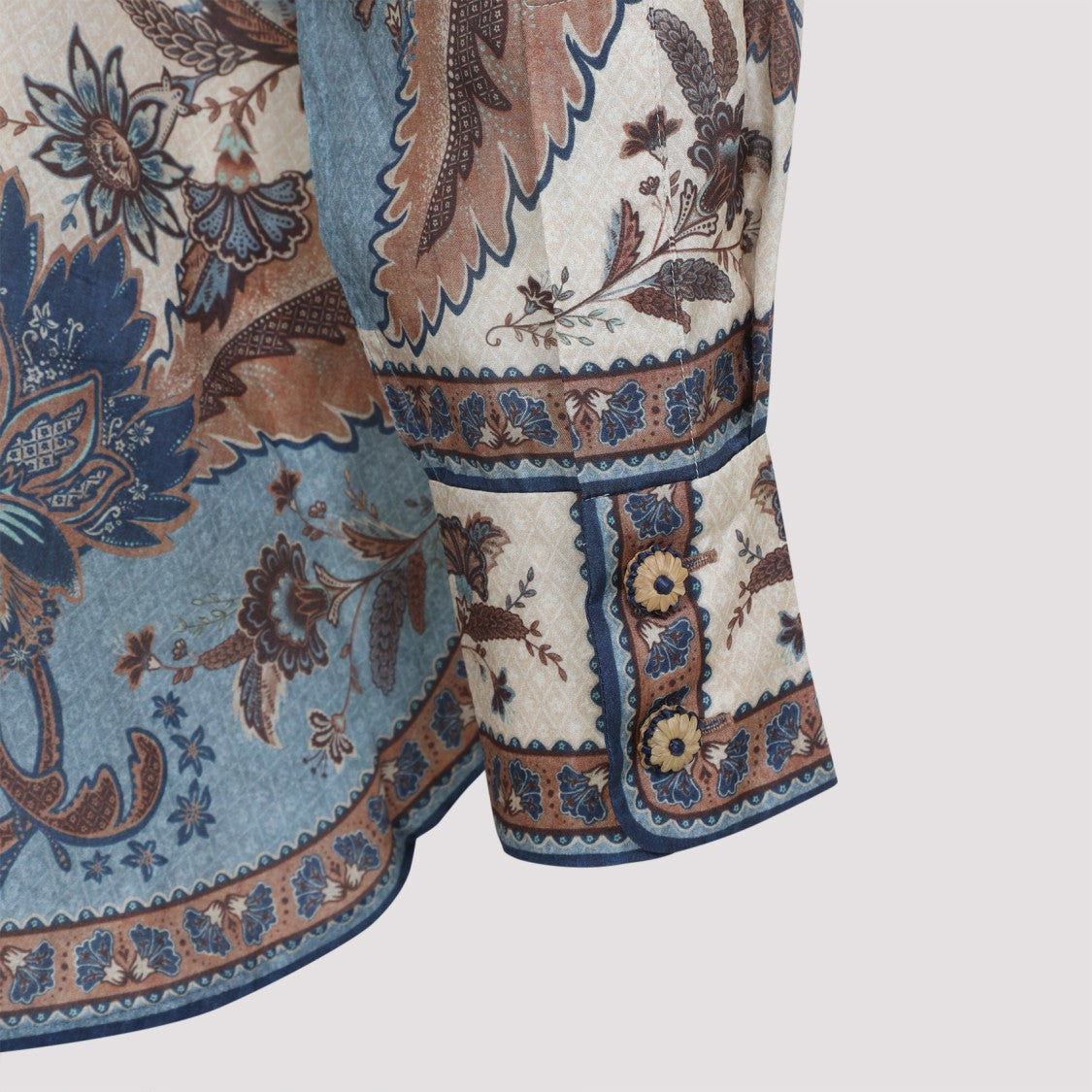 Zimmermann Ascension Blue Silk Shirt