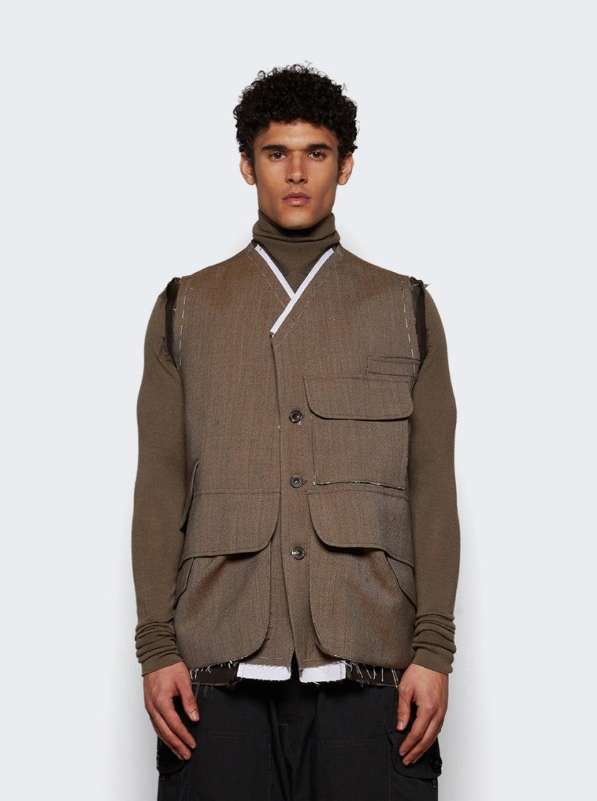 Maison Margiela Gilet Vest - Olive