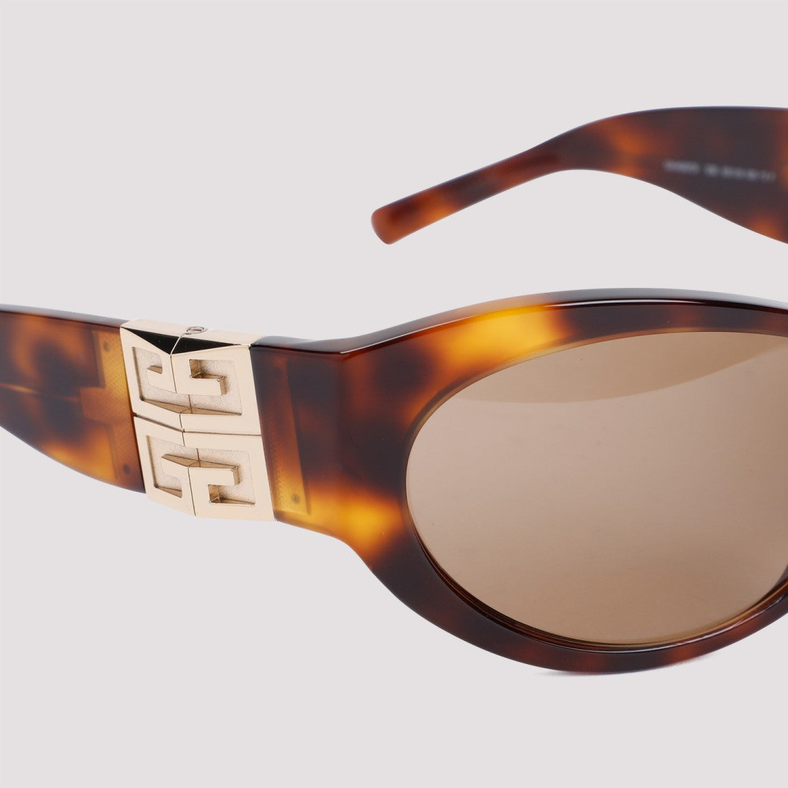 Givenchy Brown 4G-Plaque Oversize-Frame Sunglasses