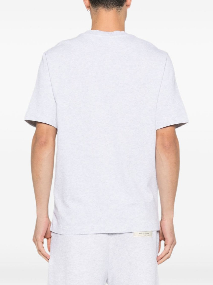 Jacquemus Casual Grey Logo Patch Round T-Shirt
