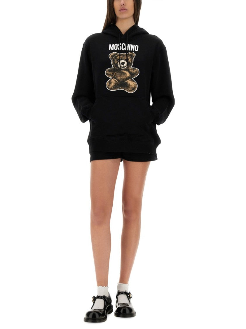 Moschino Relaxed Fit Black Hoodie