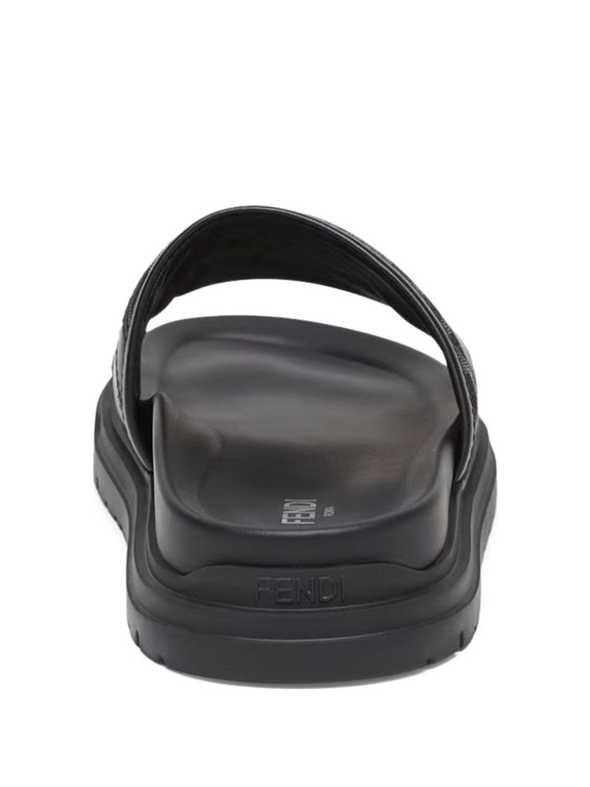 Fendi Black Flat Shoes