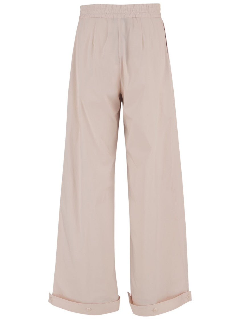 Sa Su Phi Cotton Blend Wide Leg Trousers