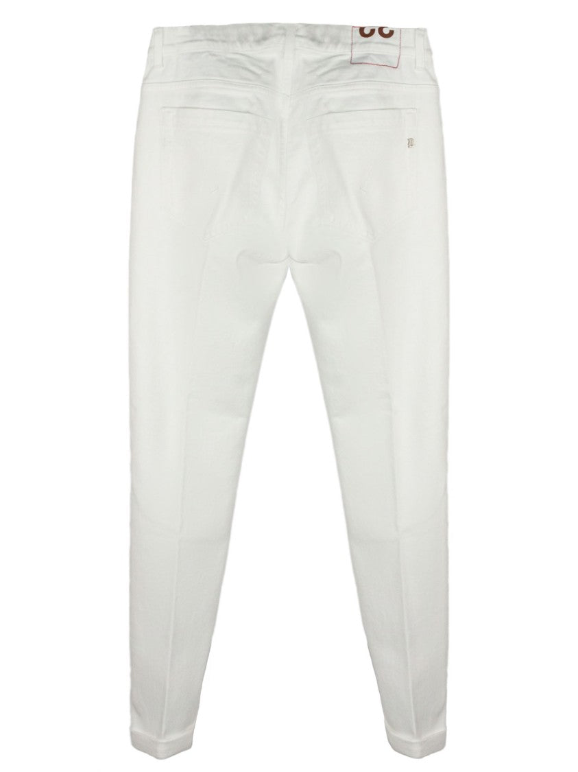 Dondup Milk White George Cotton Trousers