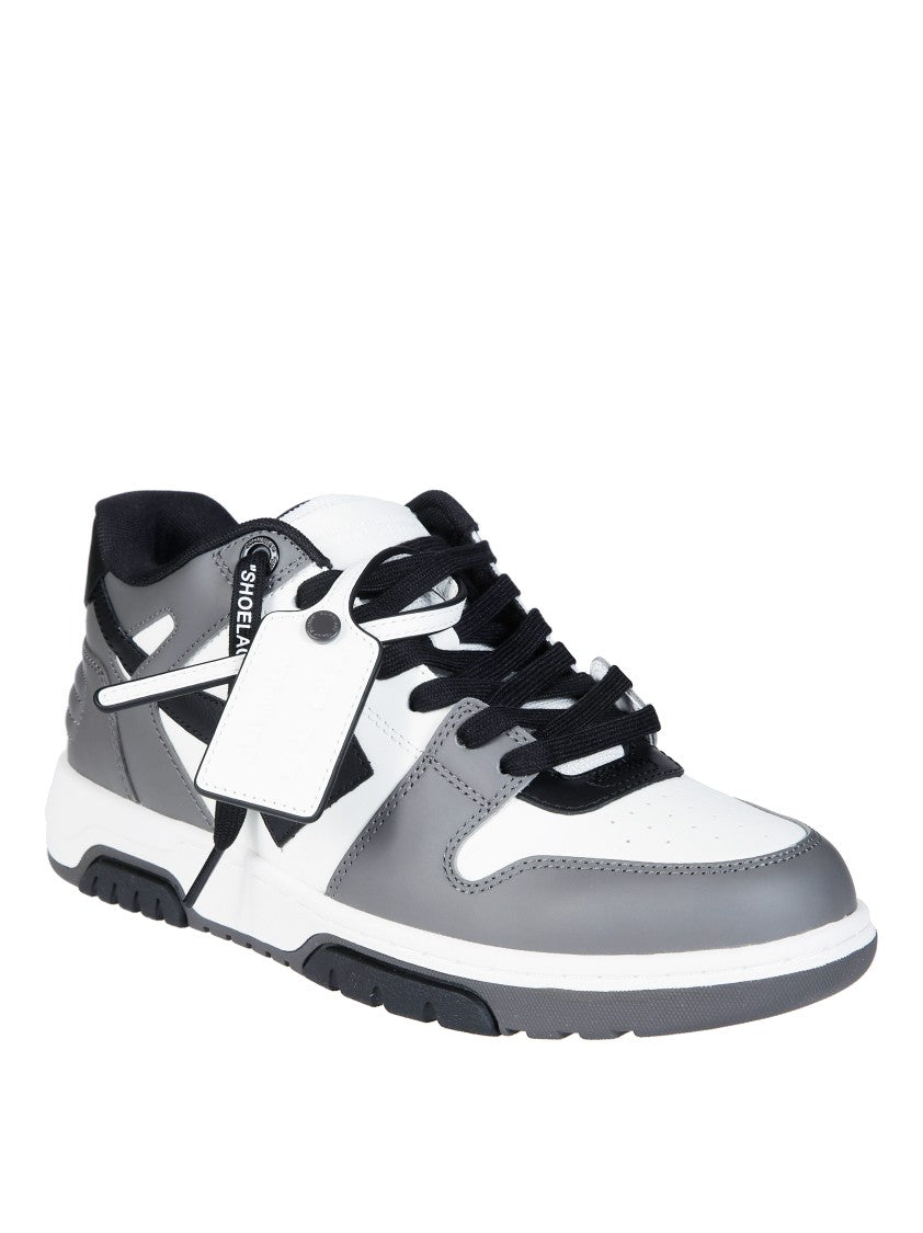 Off-White Grey/White Low-Top Out Of Office Sneakers