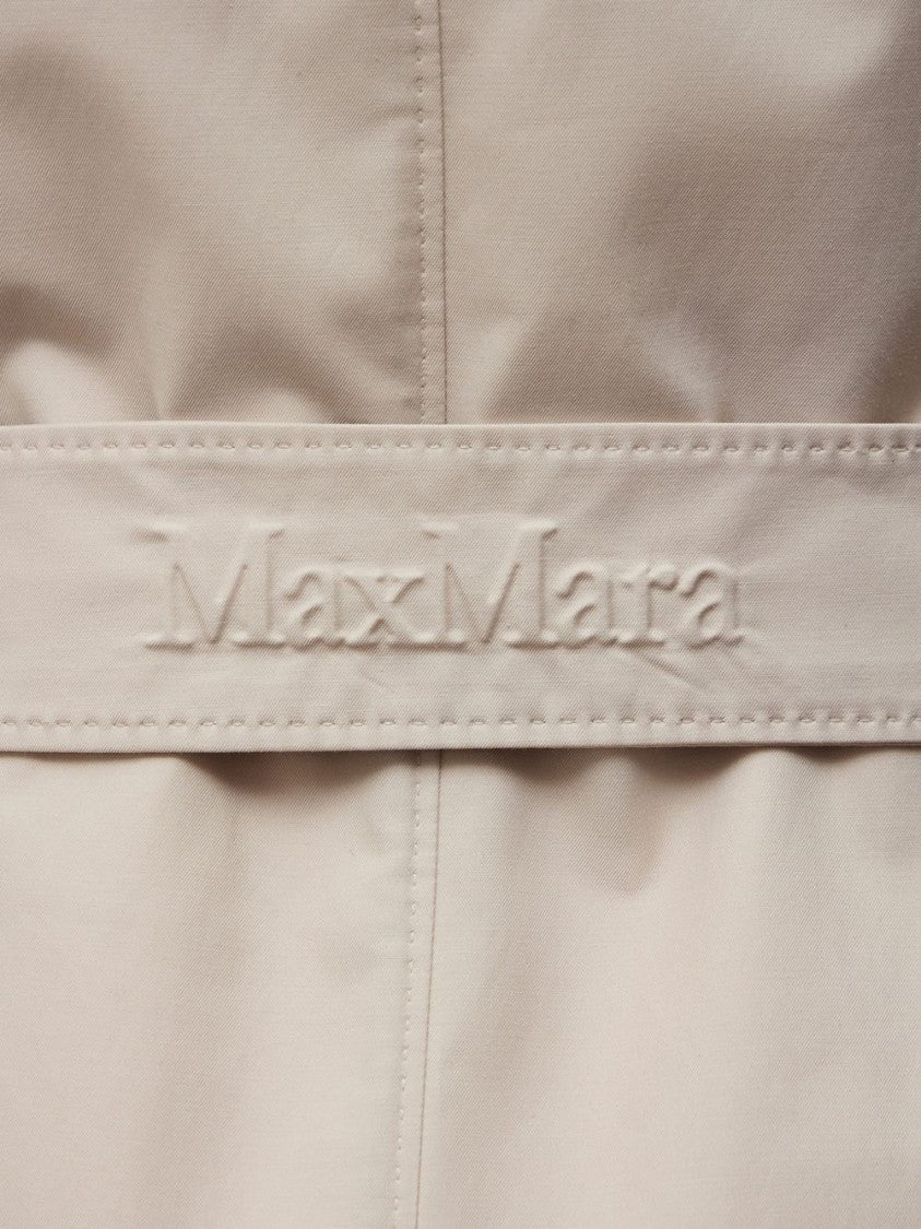 Max Mara A-Line Double-Breasted Cream Coat