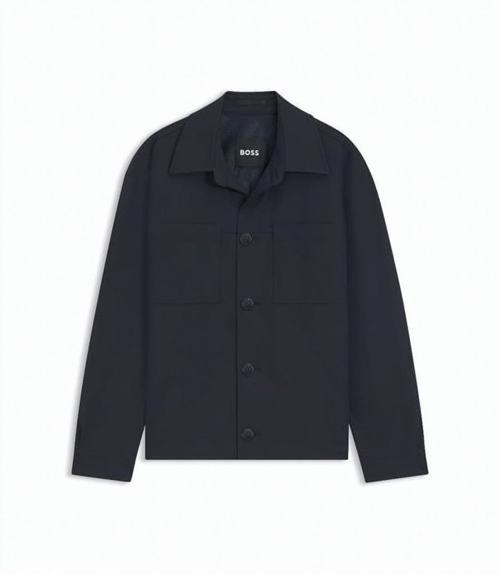 Hugo Boss Tailored Blue Jacket With Classic Collar