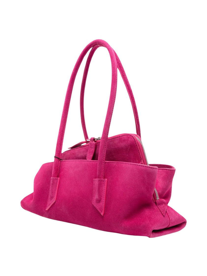 The Attico La Passeggiata Small Suede Handbag