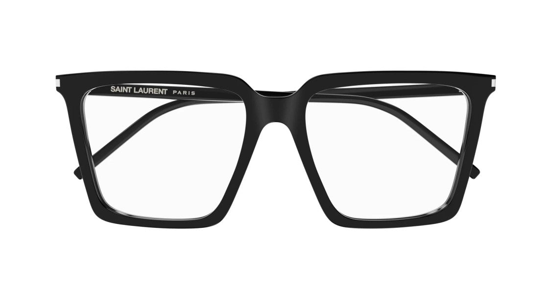 Saint Laurent Eyeglasses Sl 474 Opt 001 Black Black Transparent 56/17/145