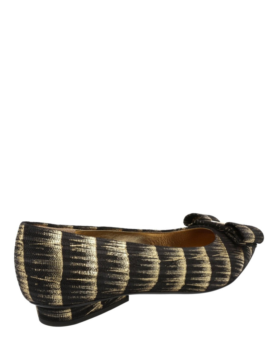 Ferragamo Brush Stroke Effect Viva Ballet Flats