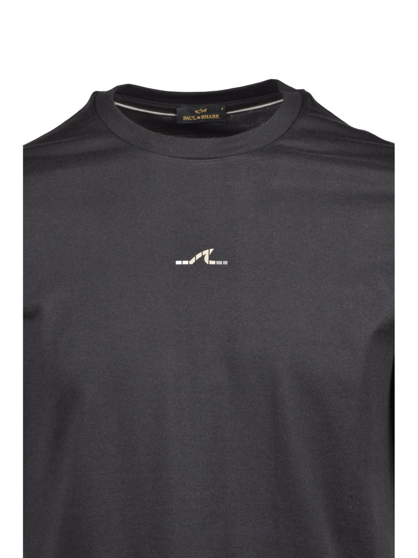 Paul & Shark Black Minimalist T-Shirt