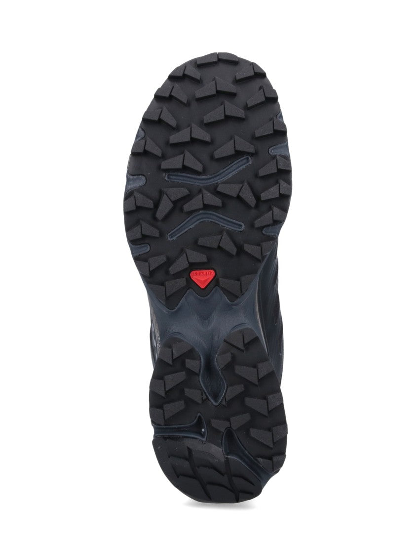 Salomon Technical Black Mesh Sneakers With Tpu Details
