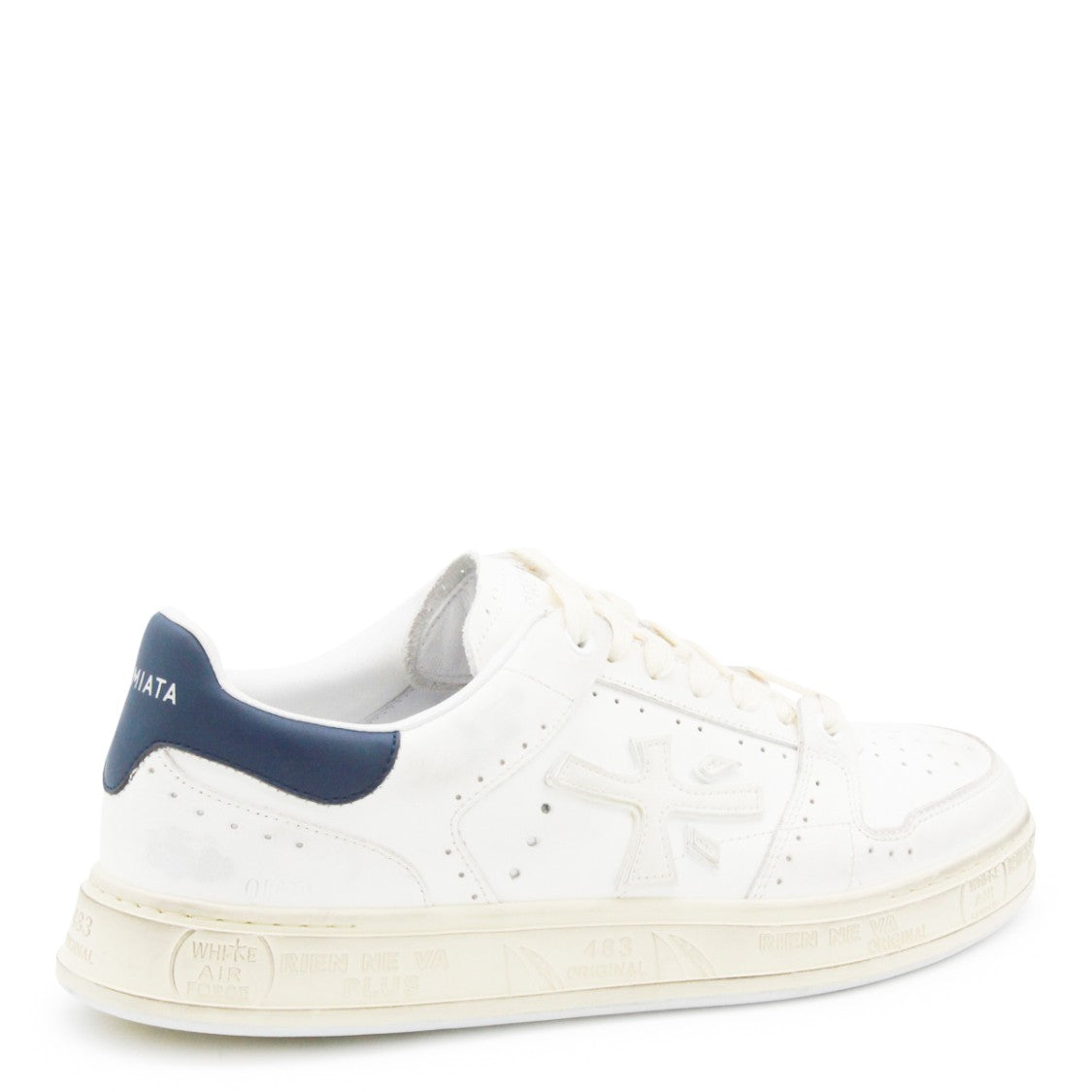 Premiata White Leather Quinn Sneakers