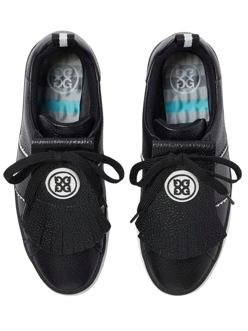 Gfore Textured Leather Low-Top Sneakers With Fringe Detail