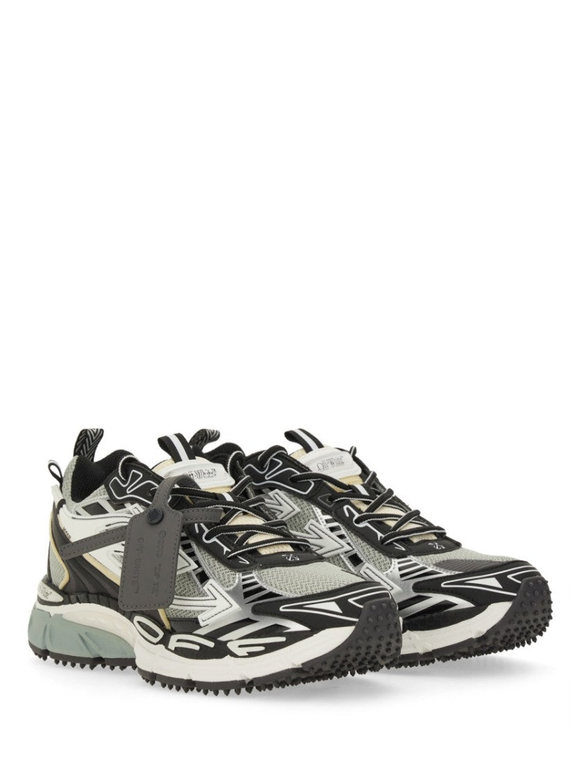 Off-White Layered Panels Mesh Chunky Sneakers