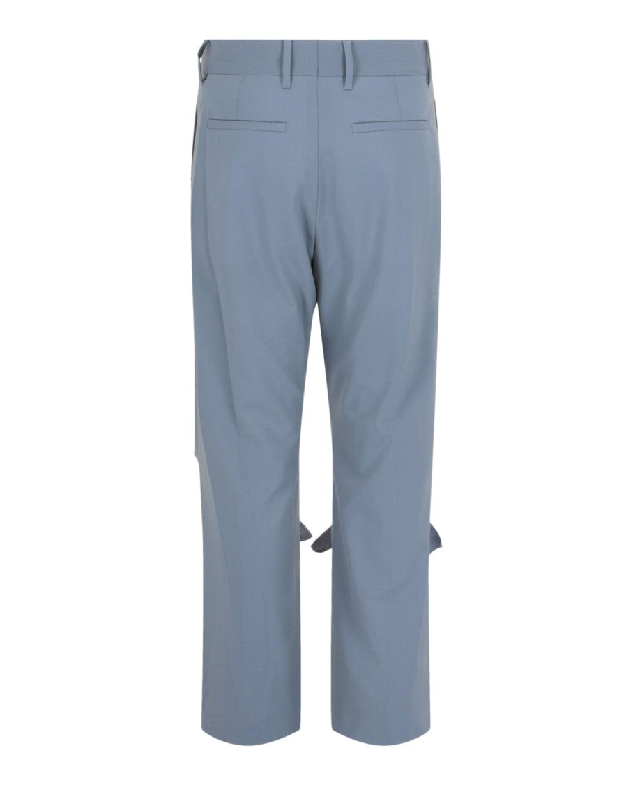 Givenchy Mid Rise Destroyed Effect Straight Leg Pants