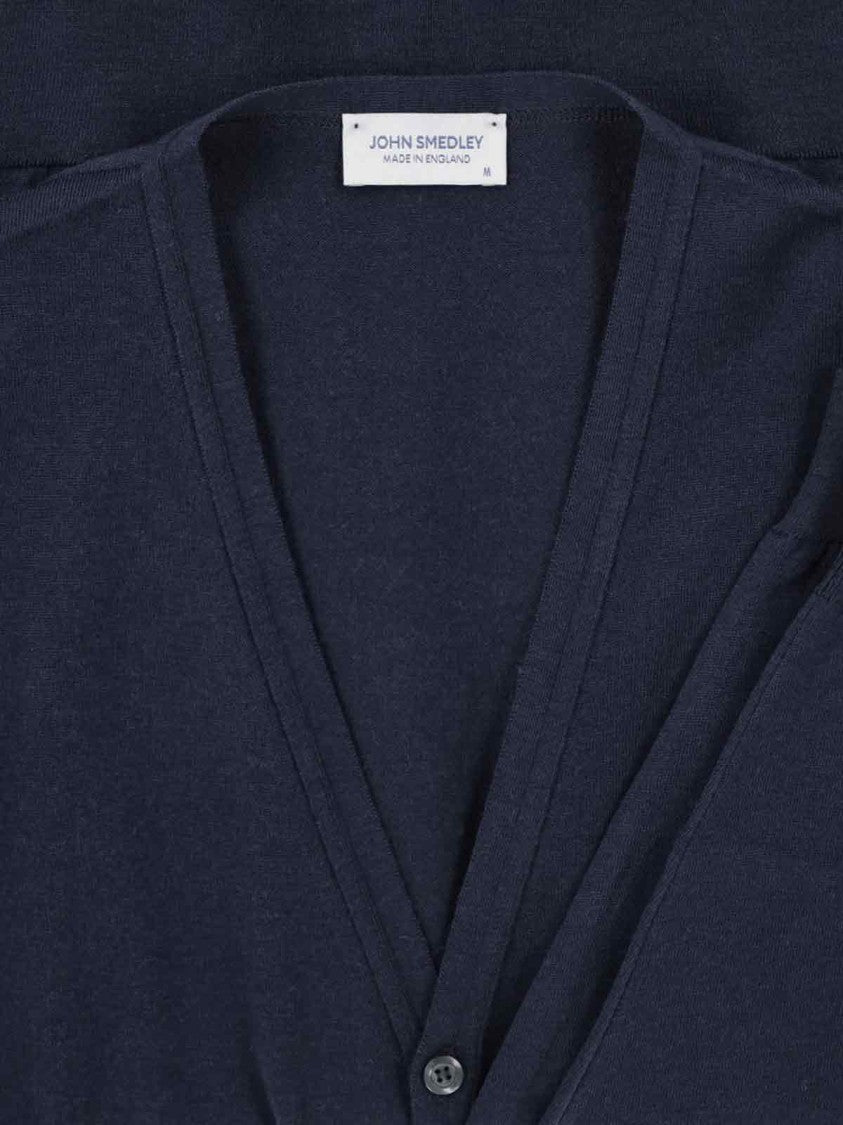 John Smedley Fine Knit Cardigan With Round Neckline