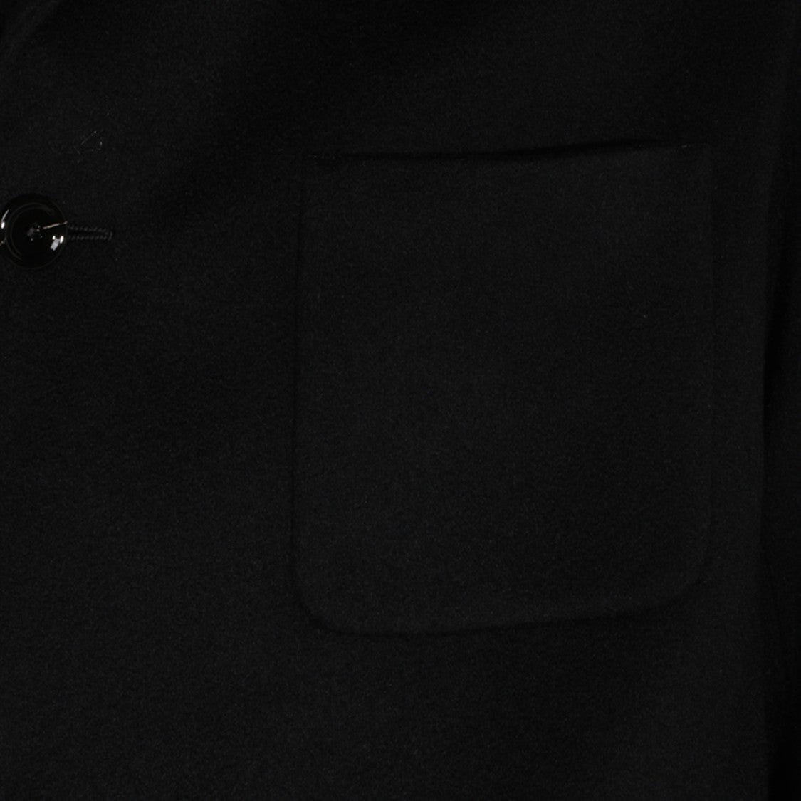 Lardini Straight-Cut Black Jacket With Classic Collar