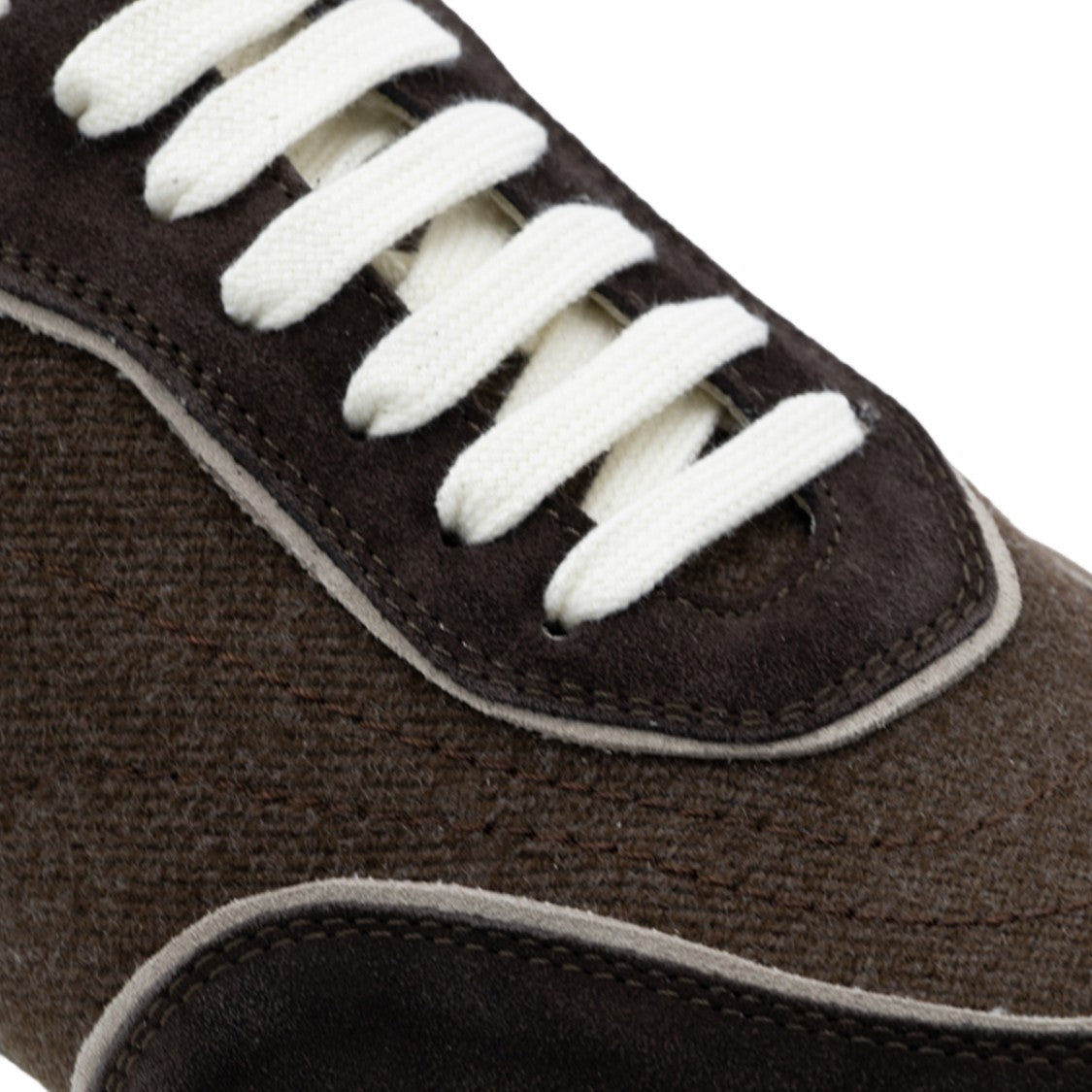Eleventy Textured Dark Brown Sneakers With Contemporary Design