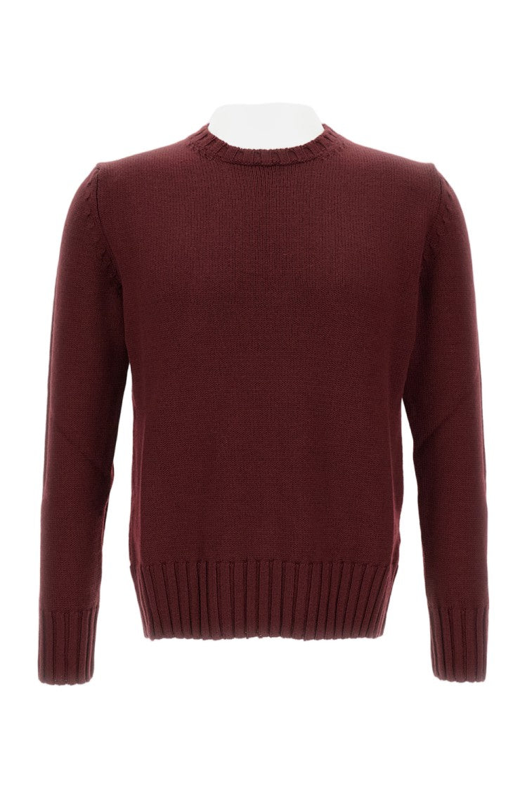 Customer Lovers Ribbed Hem Wool Crew Neck Sweater