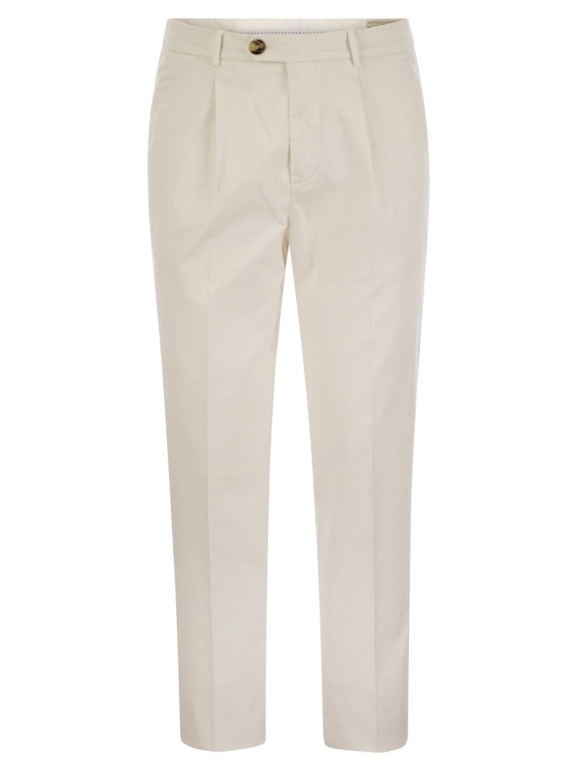 Brunello Cucinelli Garment-Dyed Leisure Fit Trousers