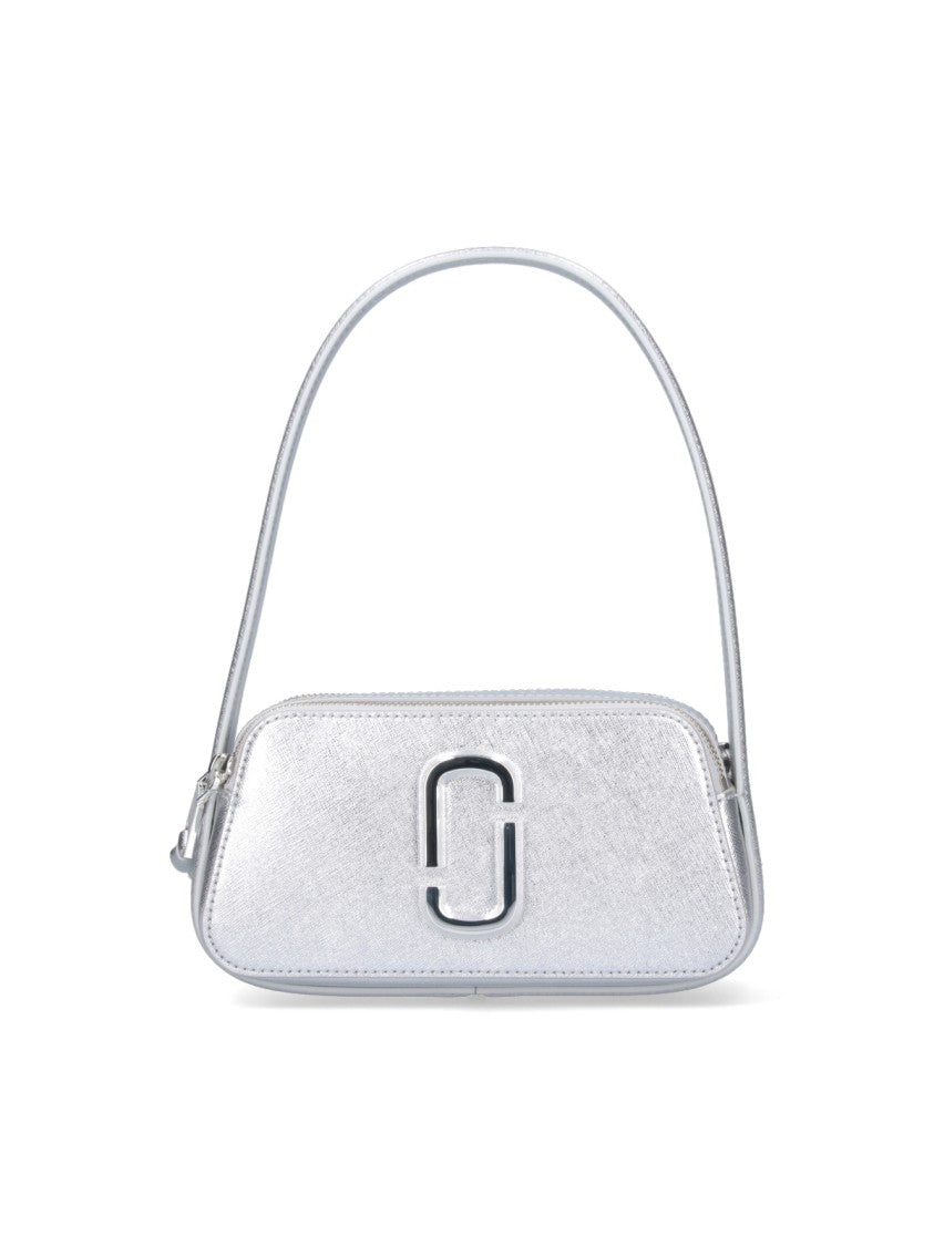 Marc Jacobs The Metallic Slingshot' Shoulder Bag – Silver