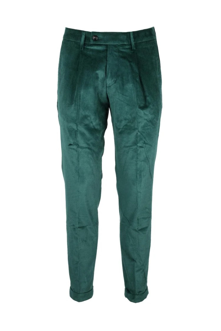 Michael Coal 1+ Green Cotton-Blend Stretch Pants