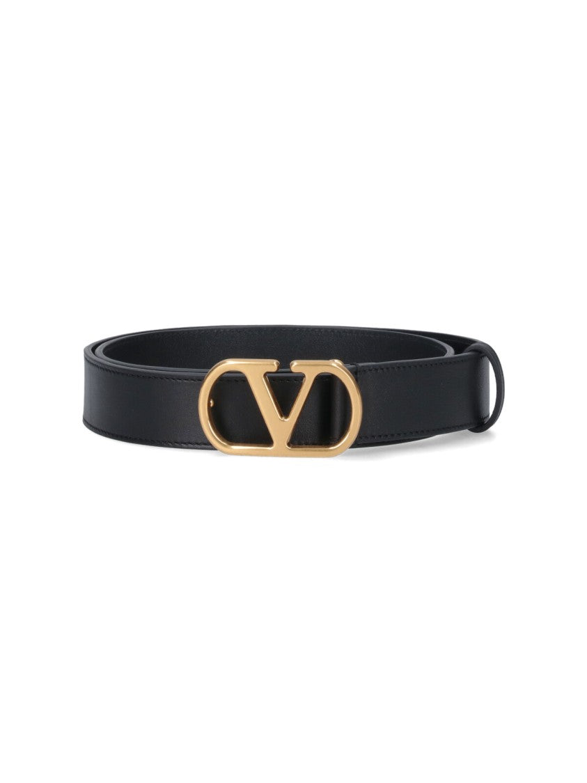 Valentino Garavani "Vlogo Signature" Belt – Black