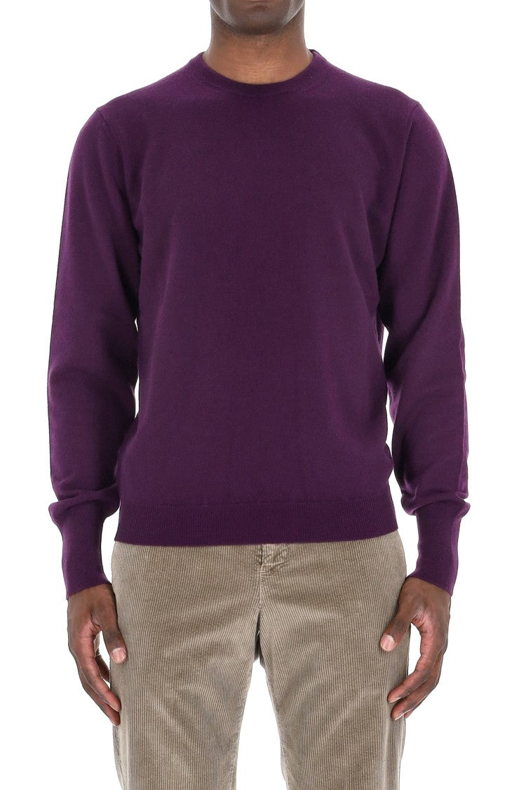 Drumohr Solid Color Pure Cashmere Crewneck Sweater