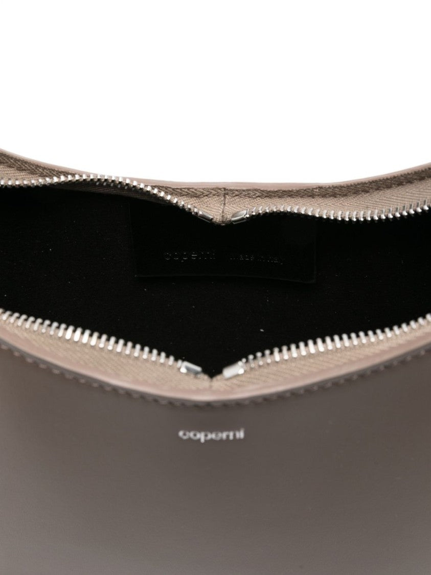 Coperni Crescent-Shaped Brown Calfskin Shoulder Bag