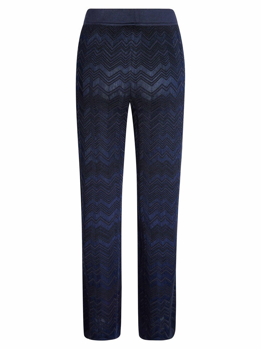 Missoni Zigzag Knit Straight-Leg Pants