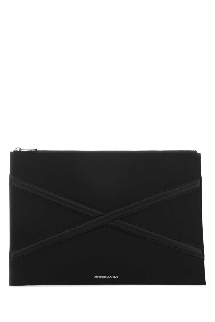 Alexander Mcqueen Black Nylon Pouch