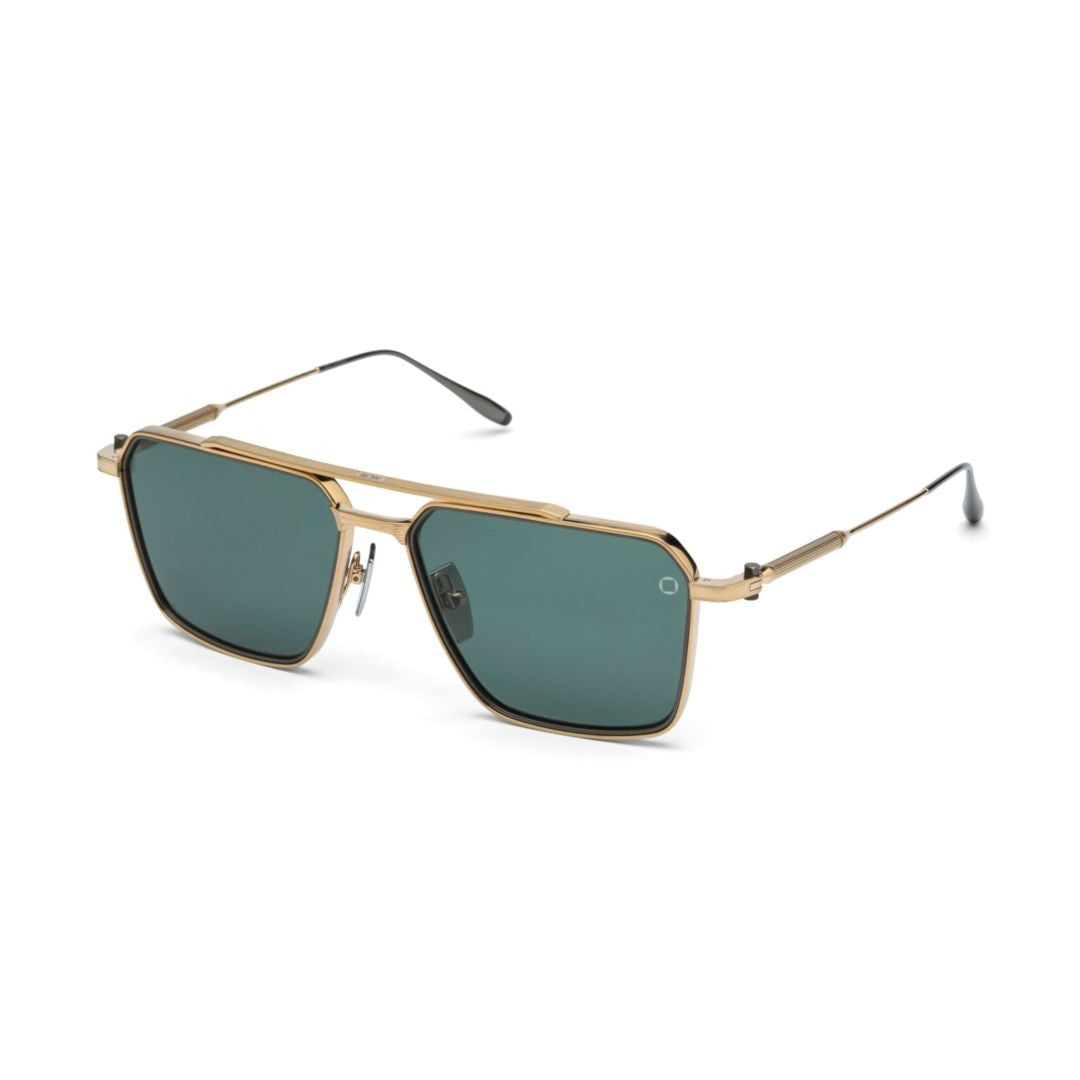 Akoni Telesto Sunglasses With Gold Metal Frame And Rectangular Lenses