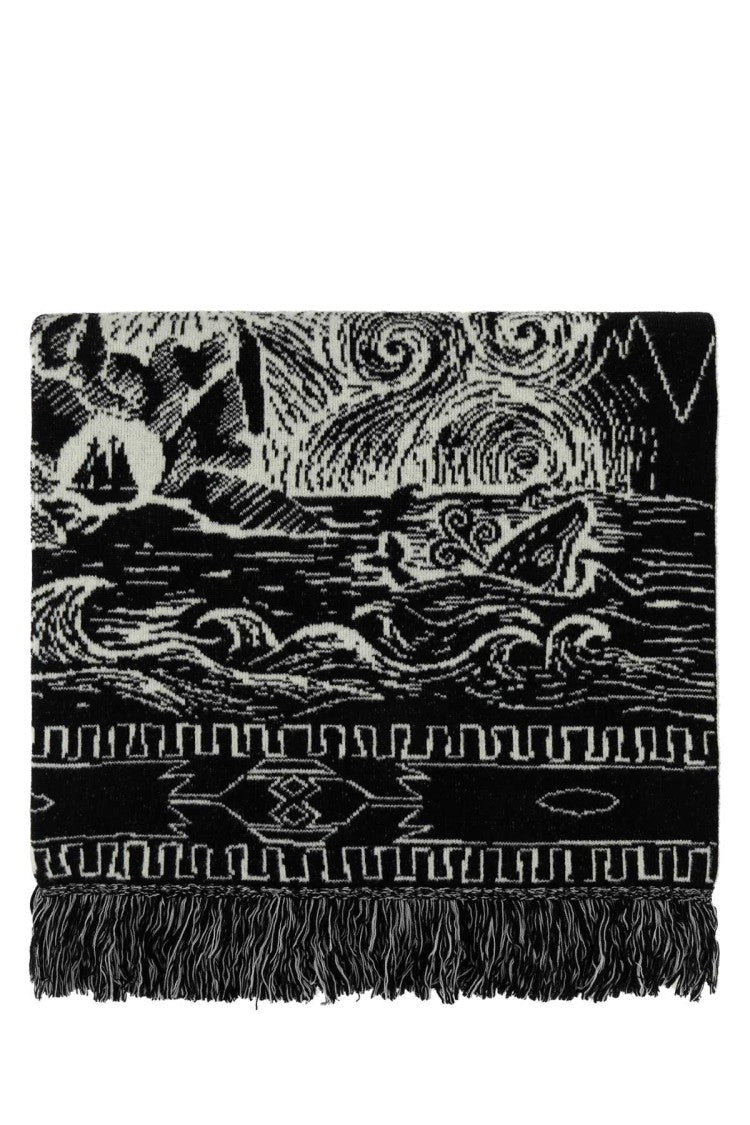 Alanui Embroidered Wool Blend Antarctic Expedition Blanket