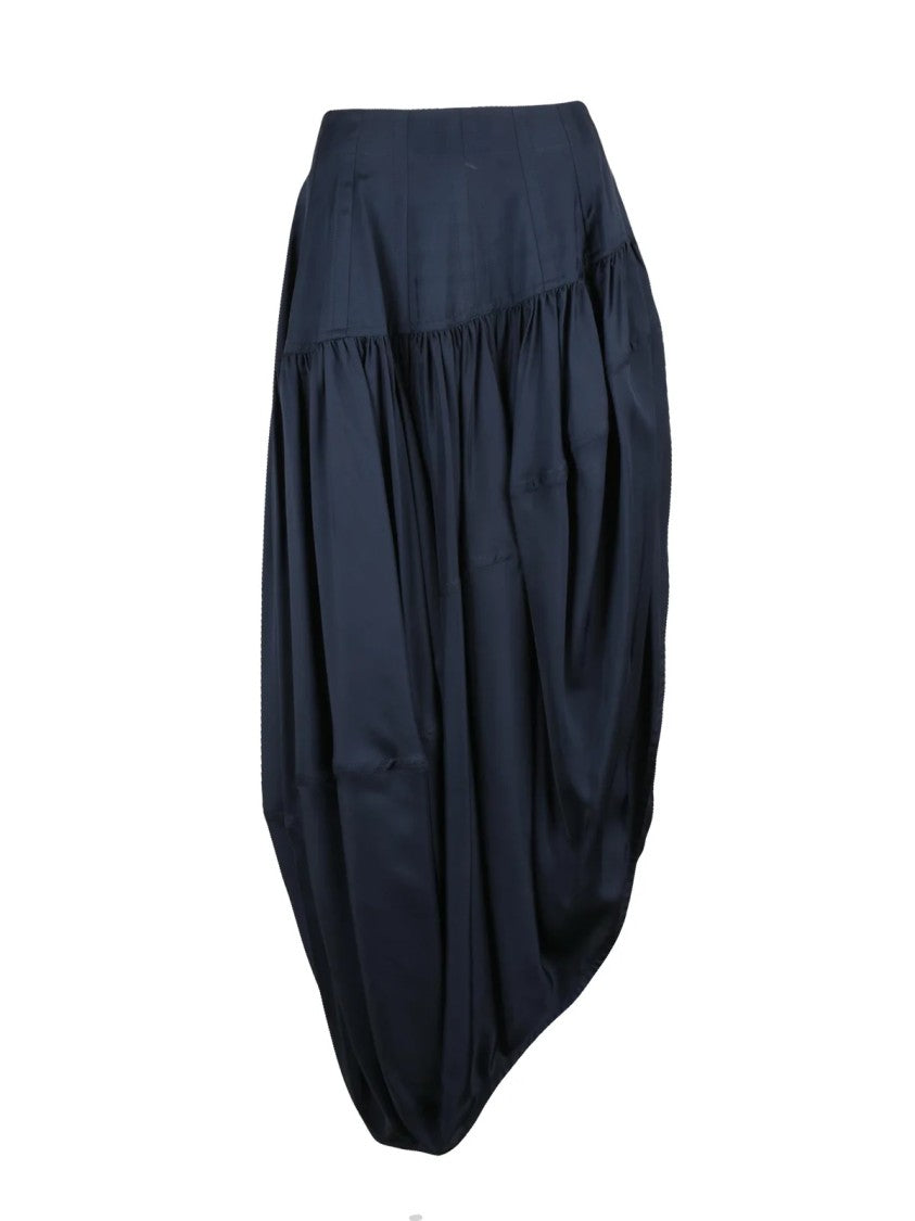 Bottega Veneta Asymmetric Midi Skirt With Modern Drape