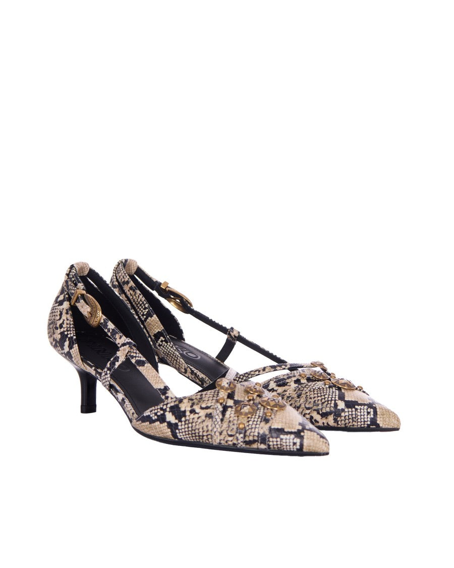 Pinko Gloria Animal-Print Slingback