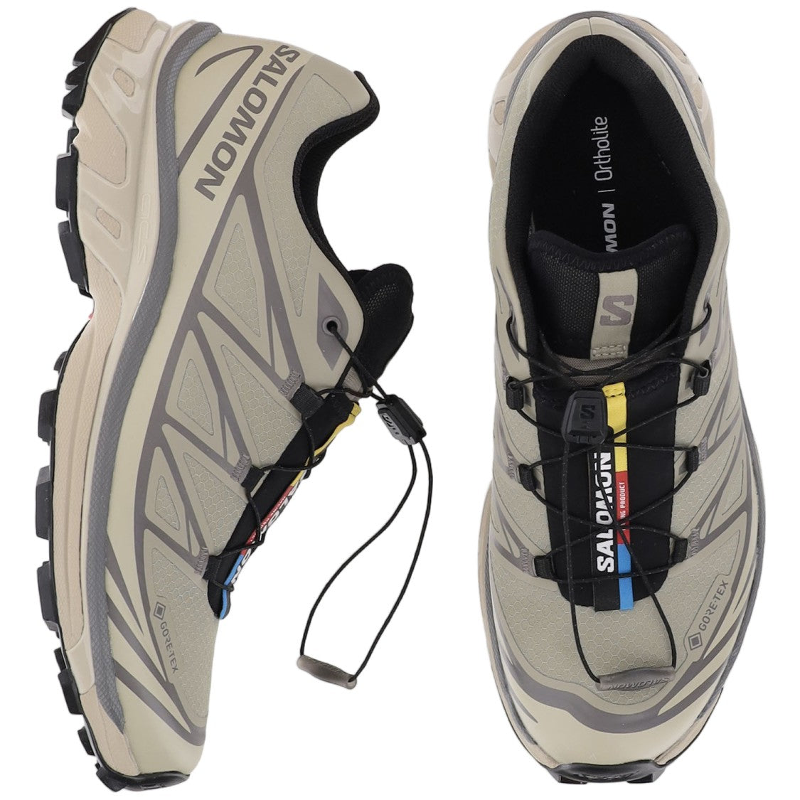Salomon Multi-Gray Xt-6Gtx Drawstring Mesh Sneakers