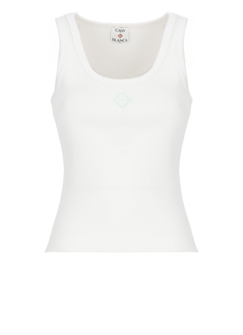 Casablanca White Cotton Top