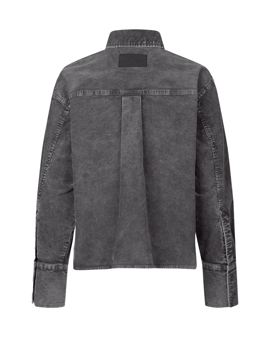 Samsøe Samsøe Cropped Denim Jacket With Patch Pockets And Relaxed Fit