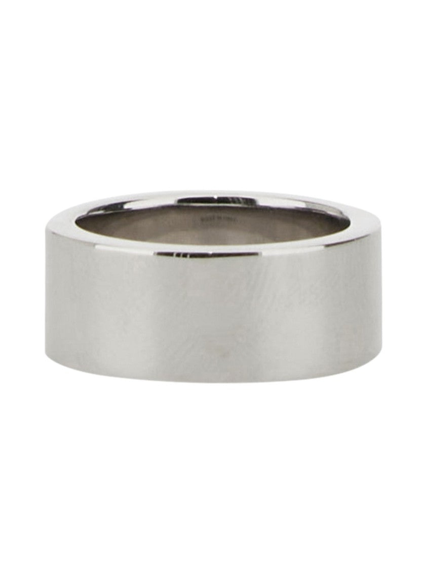 Mm6 By Maison Margiela Gold Circled Number 6 Engraved Brass Ring
