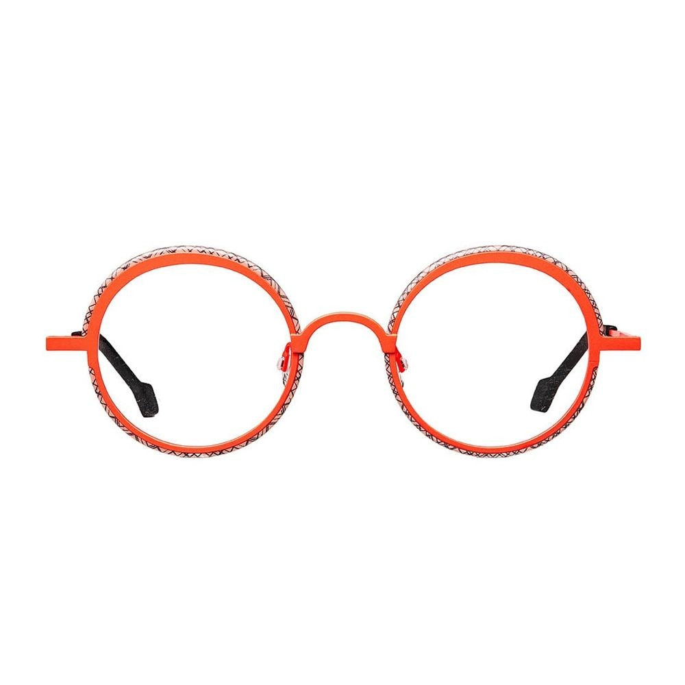 Matttew Ellipsis Coral Orange Titanium Sunglasses