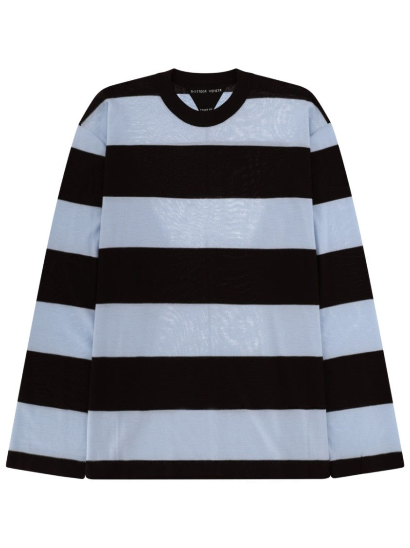 Bottega Veneta Cashmere Knit Sweater With Horizontal Stripes