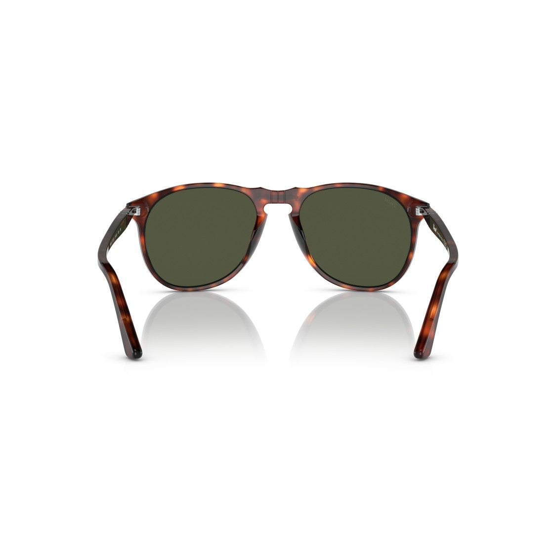 Persol 0Po9649s Classic Round Frame Tortoiseshell Sunglasses